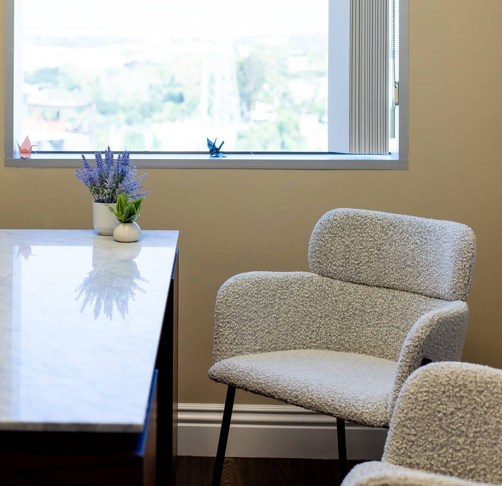Desk and Chairs Comfortable Seating